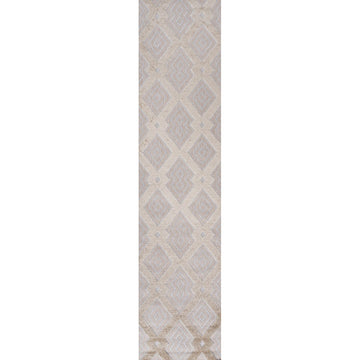 Duwun High-low Pile Ogee Trellis Tone-on-tone Indoor/outdoor Area Rug